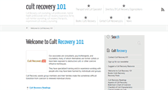 Desktop Screenshot of cultrecovery101.com