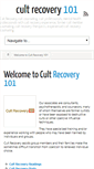 Mobile Screenshot of cultrecovery101.com