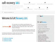 Tablet Screenshot of cultrecovery101.com